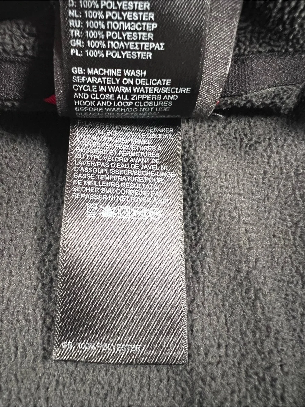 The North Face Men L Black Polartec Fleece 1/4 Zip Pullover Hiking Outdoor